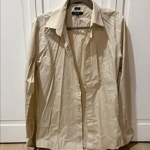 Marquise Men's Long Sleeve Dress Shirt in Light Cream